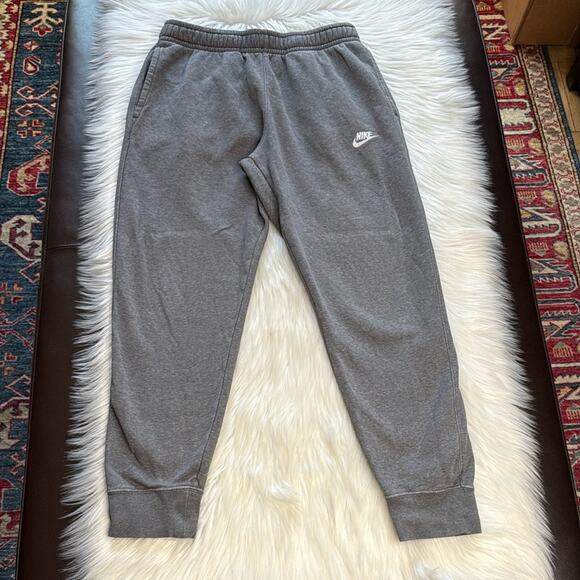Nike Gray Club Fleece Joggers - Picture 2 of 7